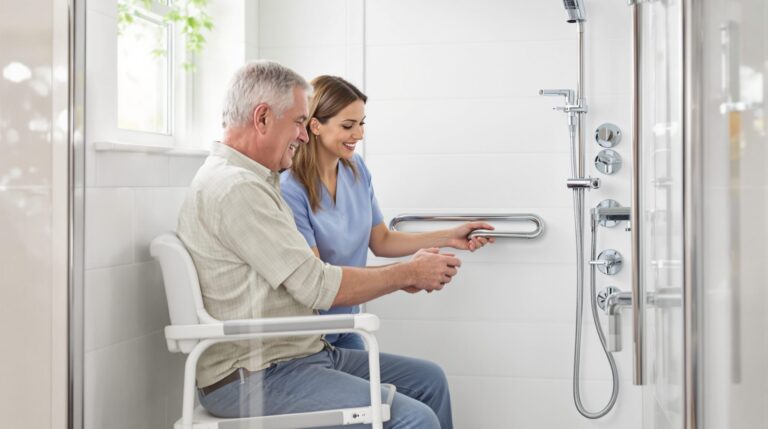 douche italienne handicapé