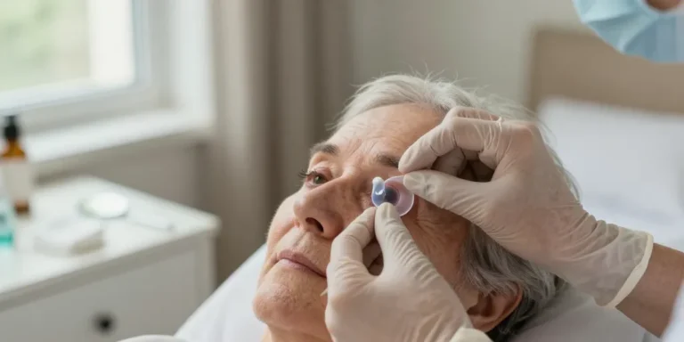 comment mettre coque oeil cataracte