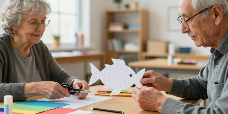 poisson d'avril a découper