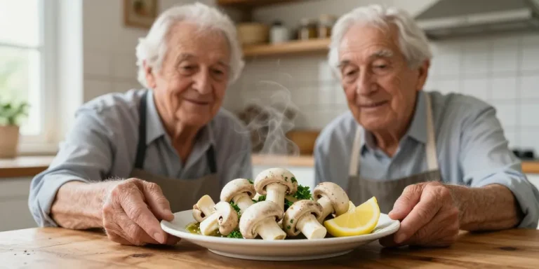 champignons frais à la grecque